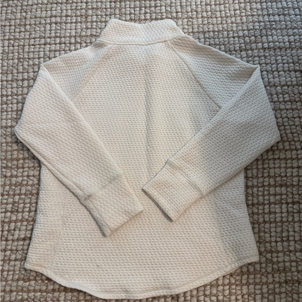 Free Country Cream Ultrafill Knit Cowl-Neck Pullover with Drawstring - Picture 4 of 6